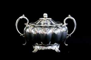 Victorian James Dixon and Sons silver plated three piece coffee service - 3
