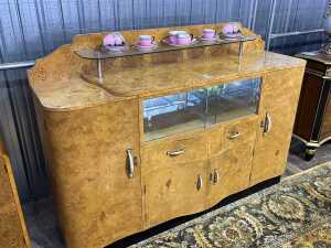 Art Deco style Russian birch sideboard, 1950s - 2