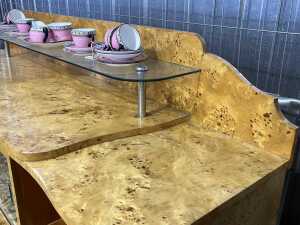 Art Deco style Russian birch sideboard, 1950s - 4