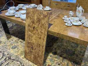 Art Deco style figured elm extension dining table - 6