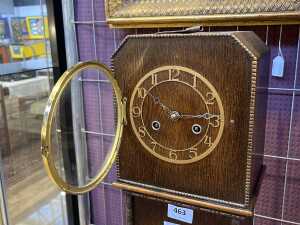 Jacobean style oak grandmother clock - 3