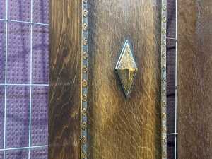 Jacobean style oak grandmother clock - 4