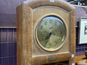 Art Deco cerused oak longcase clock - 2