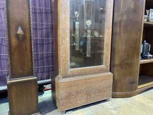 Art Deco cerused oak longcase clock - 3