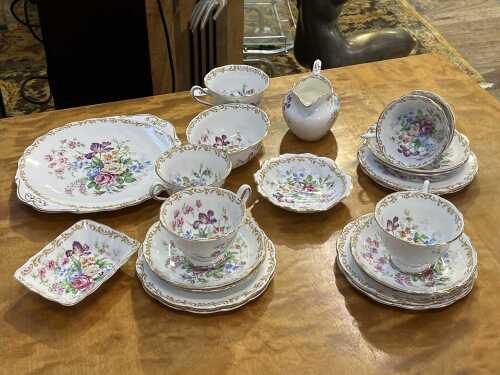 Royal Albert 'Nosegay' tea setting for six