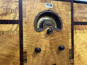 Art Deco Tasma console valve radio, mid 1930s - 2