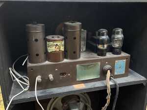 Art Deco Tasma console valve radio, mid 1930s - 4