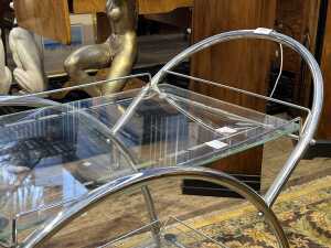 Art Deco chrome trolley - 3
