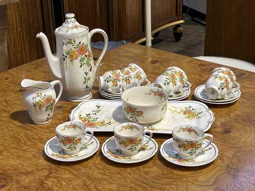 Royal Doulton 'Rosslyn' porcelain coffee setting for ten