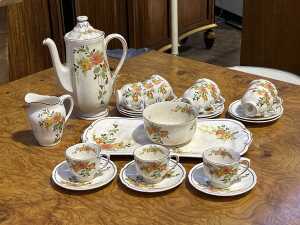 Royal Doulton 'Rosslyn' porcelain coffee setting for ten