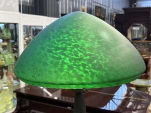 Art Nouveau style cast brass table lamp - 2