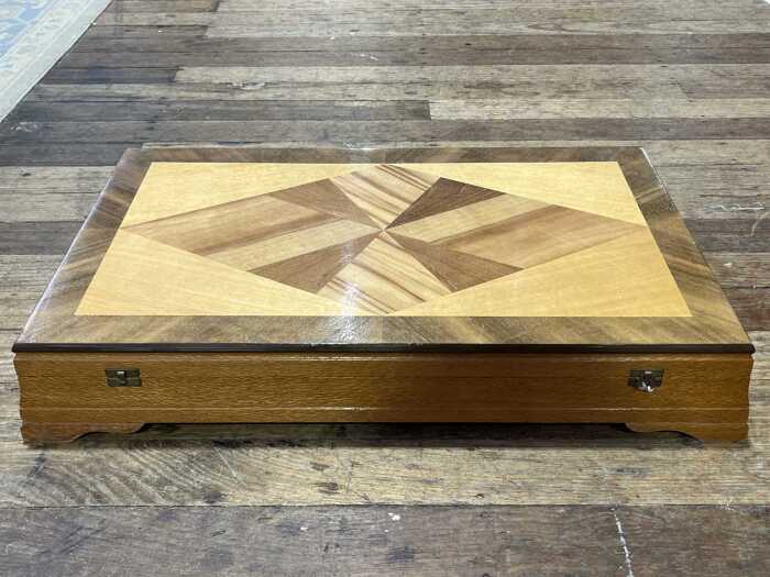 Art Deco Australian timber cutlery canteen