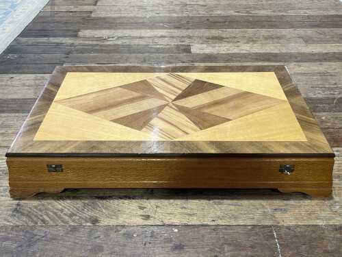 Art Deco Australian timber cutlery canteen