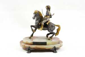 Statue of swordsman on a horse