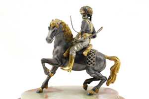 Statue of swordsman on a horse - 2