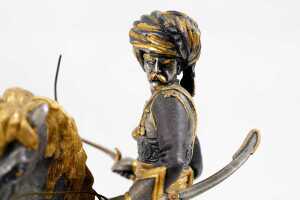 Statue of swordsman on a horse - 3