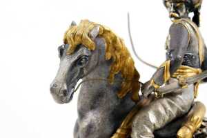 Statue of swordsman on a horse - 4