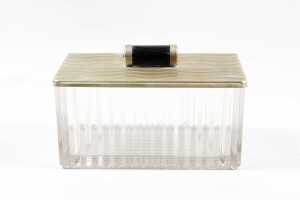 Art Deco and Deco-inspired hostess items in glass, metal and ebonised timber - 3