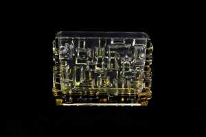 Two Czechoslovakian (Sklo Union) pressed glass vases by Jiri Brabec (1933-2005) - 2