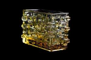Two Czechoslovakian (Sklo Union) pressed glass vases by Jiri Brabec (1933-2005) - 3