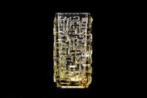 Two Czechoslovakian (Sklo Union) pressed glass vases by Jiri Brabec (1933-2005) - 4