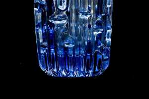 Czechoslovakian (Sklo Union) pressed glass vase by Frantisek Vizner (1936-2011) - 4