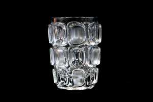 Two Czechoslovakian (Sklo Union) pressed glass vases by Frantisek Vizner (1936-2011) - 2