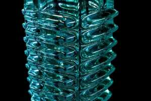 Czechoslovakian (Sklo Union) pressed glass vase by Frantisek Vizner (1936-2011) - 3