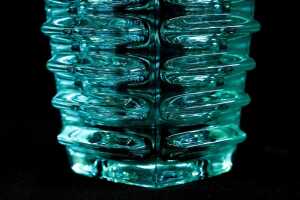 Czechoslovakian (Sklo Union) pressed glass vase by Frantisek Vizner (1936-2011) - 4