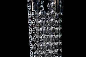 Two Czechoslovakian(Sklo Union) pressed glass vases - 4