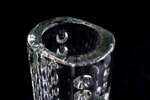Two Czechoslovakian(Sklo Union) pressed glass vases - 5