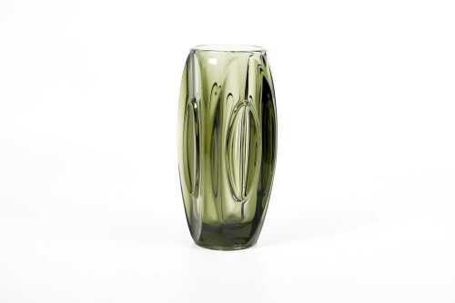 Czechoslovakian (Sklo Union) pressed glass 'Bullet' vase by Rudolf Schroter (1887- late 1950s?)