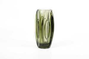 Czechoslovakian (Sklo Union) pressed glass 'Bullet' vase by Rudolf Schroter (1887- late 1950s?)