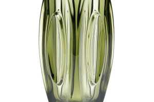 Czechoslovakian (Sklo Union) pressed glass 'Bullet' vase by Rudolf Schroter (1887- late 1950s?) - 3