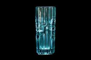Two Czechoslovakian (Sklo Union) pressed glass vases by Vladislav Urban (1937-2022) - 2