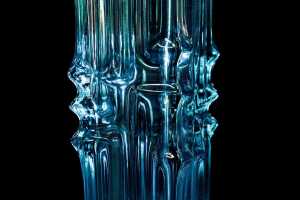 Two Czechoslovakian (Sklo Union) pressed glass vases by Vladislav Urban (1937-2022) - 3