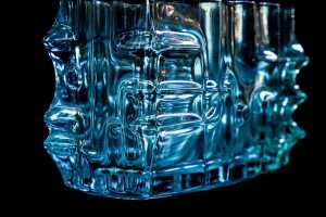 Two Czechoslovakian (Sklo Union) pressed glass vases by Vladislav Urban (1937-2022) - 5