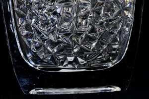Two Czechoslovakian (Sklo Union) pressed glass vases - 4