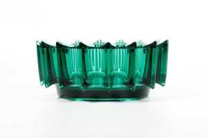 Czechoslovakian (Sklo Union) pressed glass vase by Rudolf Jurnikl (1928-2010) - 2