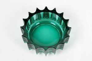 Czechoslovakian (Sklo Union) pressed glass vase by Rudolf Jurnikl (1928-2010) - 3