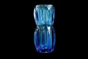Two Czechoslovakian (Sklo Union) pressed glass vases - 3