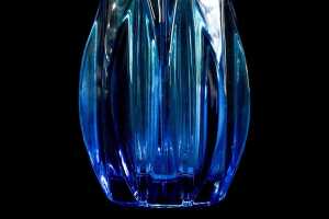 Two Czechoslovakian (Sklo Union) pressed glass vases - 4
