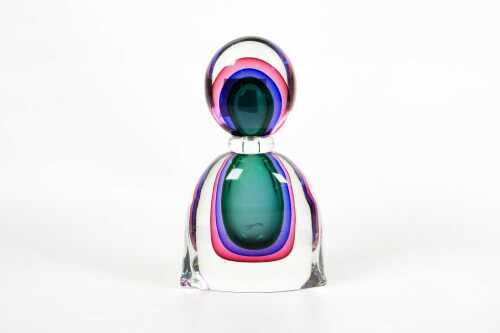 Vintage Murano sommerso glass perfume bottle