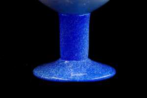 Ulrica Hydman Vallien (1938-2018) for Kosta Boda 'Open Minds' hand-painted footed glass bowl - 3