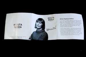 Ulrica Hydman Vallien (1938-2018) for Kosta Boda 'Open Minds' hand-painted footed glass bowl - 5