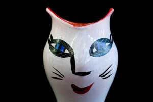 Ulrica Hydman Vallien (1938-2018) for Kosta Boda 'Open Minds' hand-painted glass vase - 2