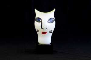 Ulrica Hydman Vallien (1938-2018) for Kosta Boda 'Open Minds' hand-painted glass vase
