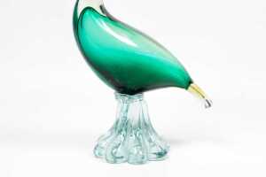 Two Murano style art glass bird figures - 3