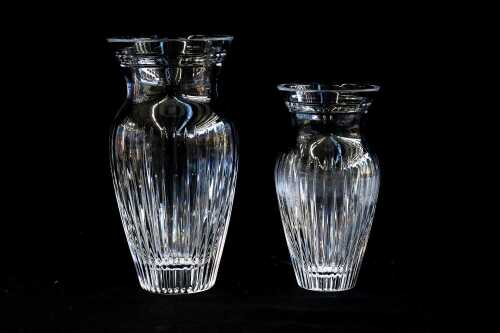Two Waterford crystal vases