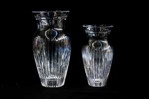 Two Waterford crystal vases